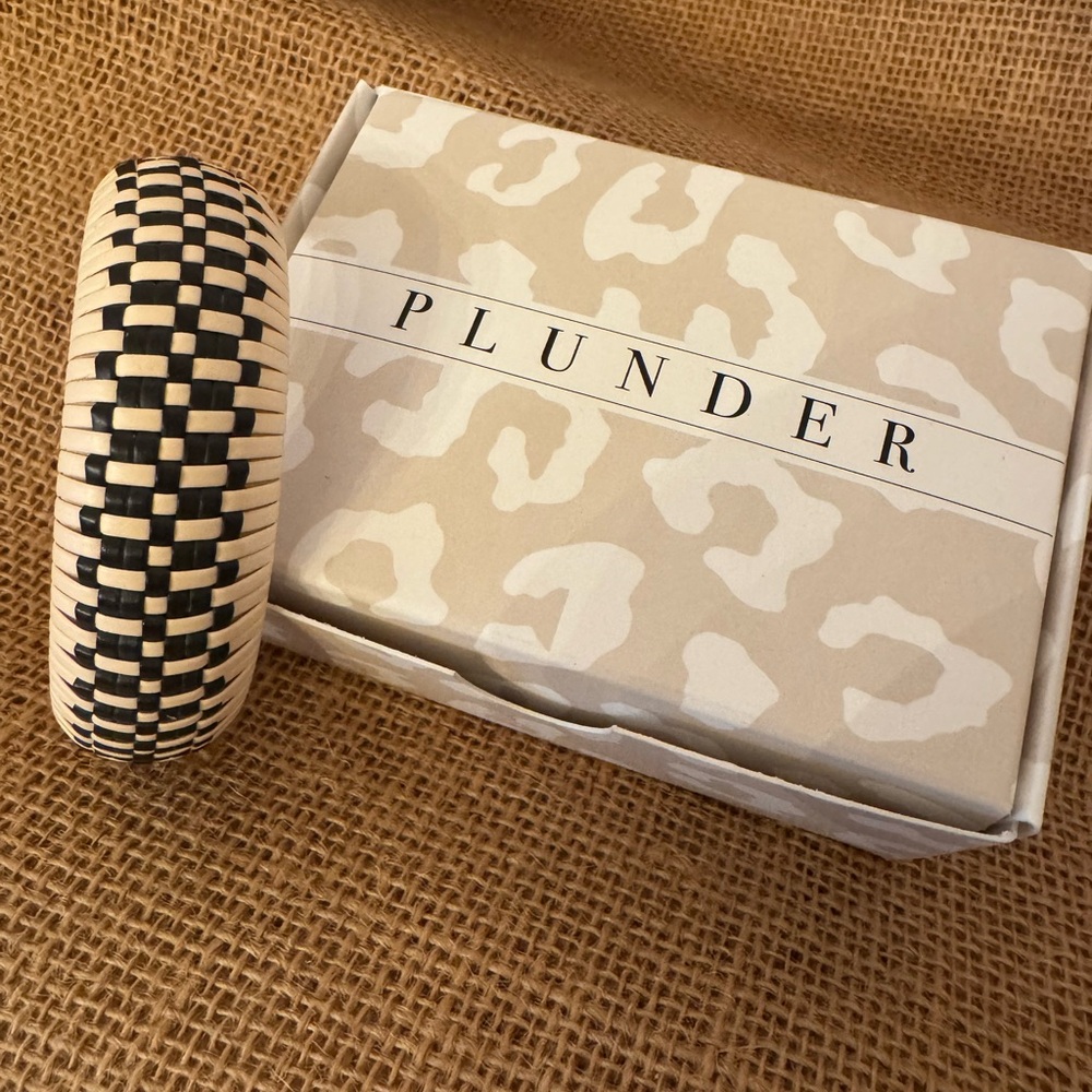 Plunder Designs “Web” Handwoven Wicker Bracelet NEW!